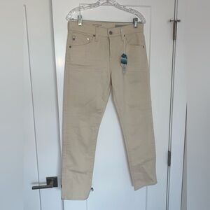 NEW with Tags AG Ex Boyfriend Slim Ag-Ed Denim Jeans Off White Color Size 27